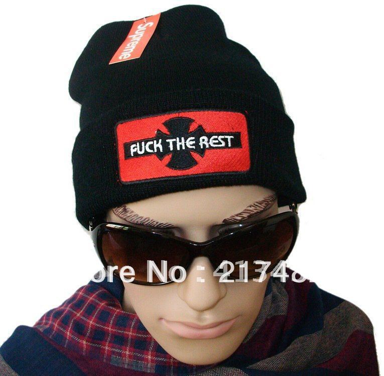 2012 Winter New arrival Supreme Independent Beanie Caps Supreme Winter hats