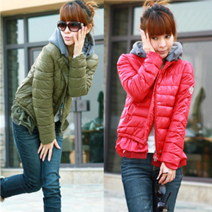 2012 winter new arrival women's casual short design small cotton-padded jacket wadded jacket outerwear plus size thickening with