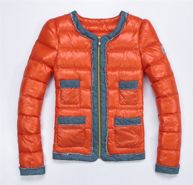 2012 winter new arrival women's denim patchwork slim down coat outerwear female