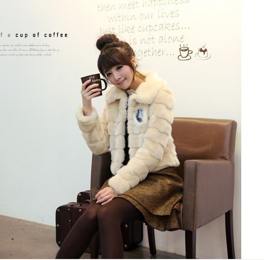 2012 winter new explosion of the Korean version of women's temperament sweet faux fur coat