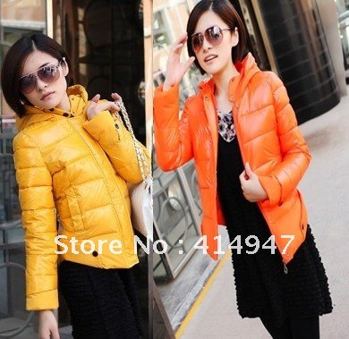2012 winter new Korean version of the  thickening feather down  jacket free shipping 2168