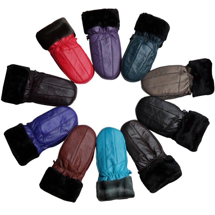 2012 Winter new women sheep leather gloves LGPU014