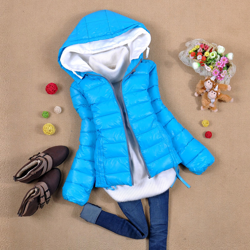 2012 winter plus size short design down coat women candy color with a hood