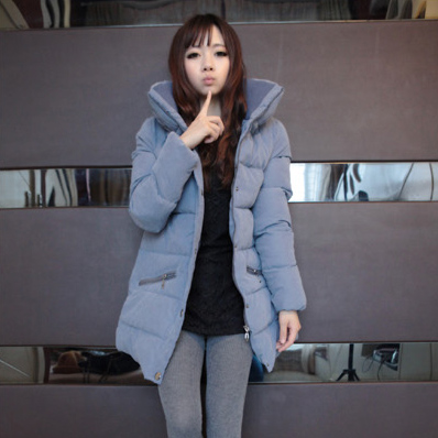 2012 winter super-elevation medium-long cotton-padded jacket