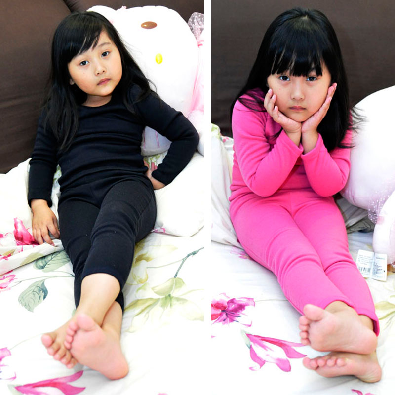 2012 winter thickening plus velvet thermal underwear child set male child female child children's clothing