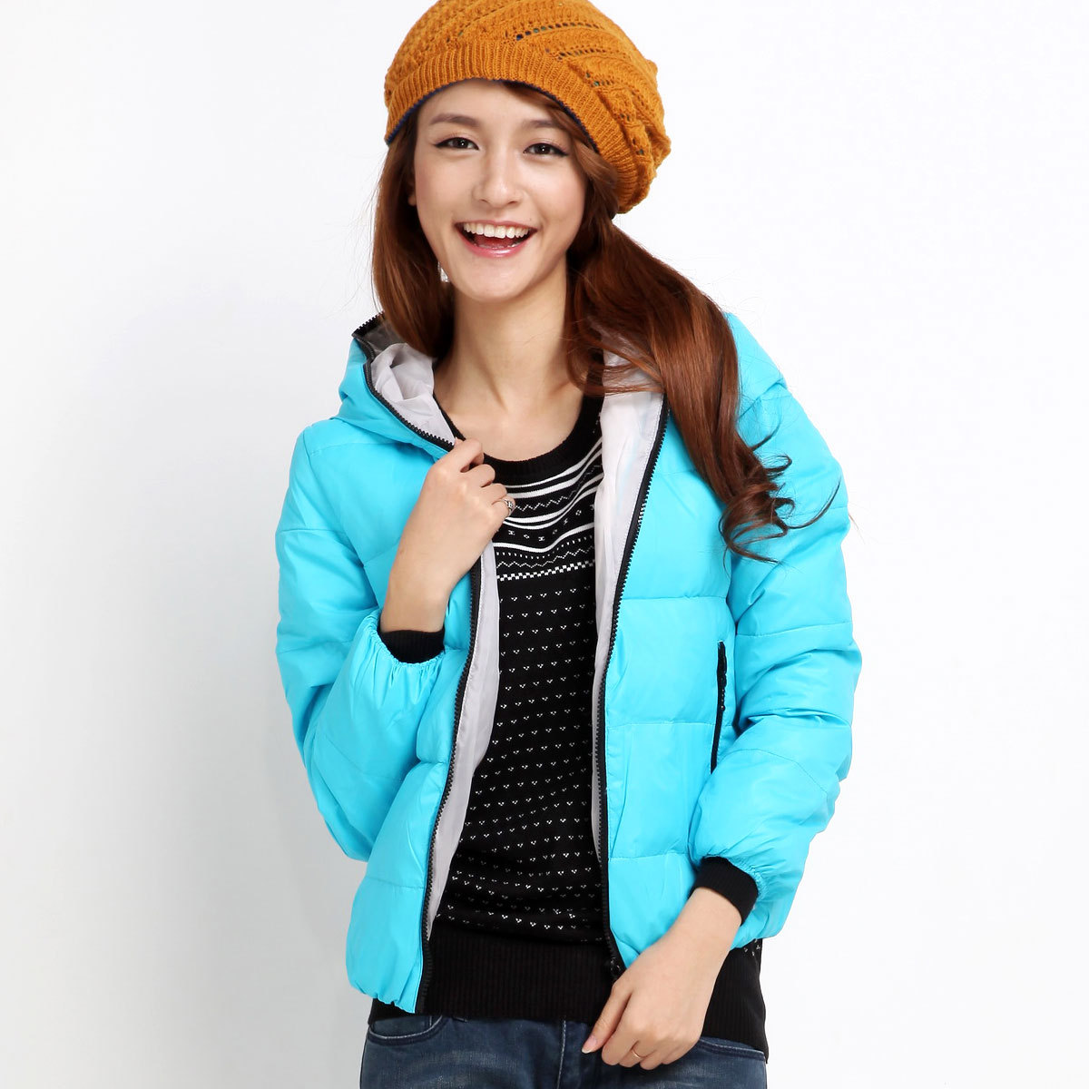 2012 winter TONLION women's with a hood down coat 110421072007