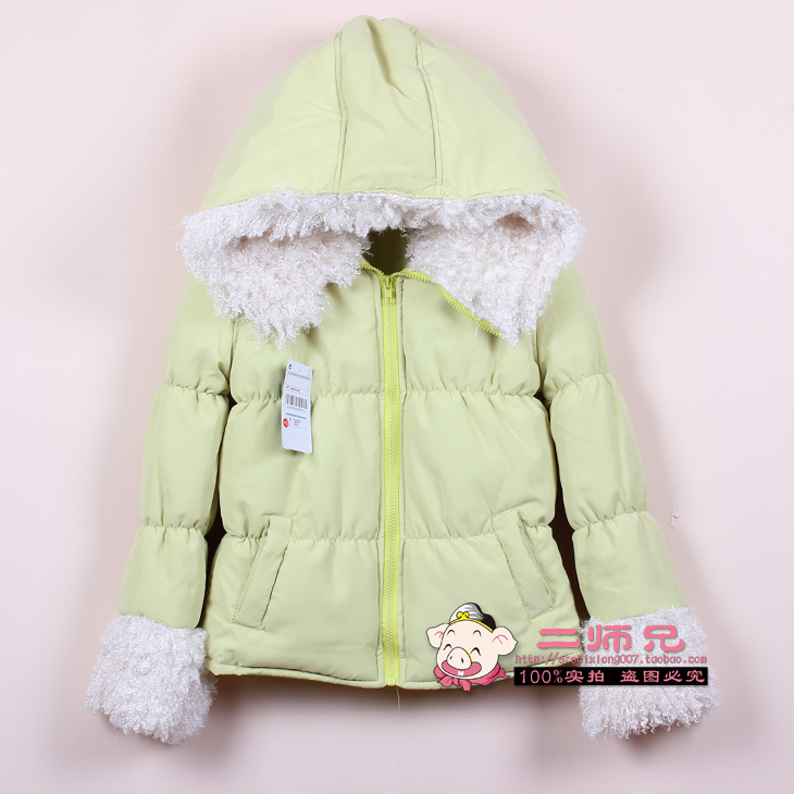 2012 winter women's berber fleece hooded slim short design cotton clothes outerwear