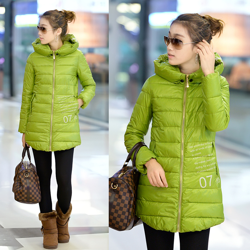 2012 winter women's cotton-padded jacket wadded jacket medium-long winter thickening slim small cotton-padded jacket outerwear