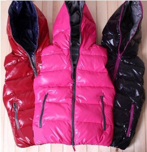 2012 Winter women's Hooded vest, Women waistcoat, Eiderdown-padded hoodied vest coat 56034