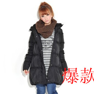 2012 winter women's medium-long maternity mm plus size wadded jacket outerwear down coat cotton-padded jacket thick