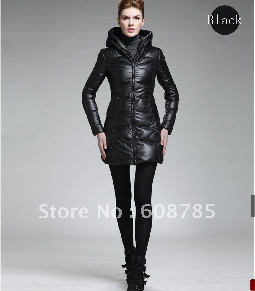 2012 winter women's Medium-long white duck down outerwear down coat free shipping B0331