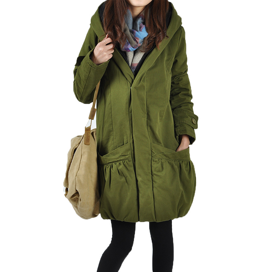 2012 winter women's plus size wadded jacket loose casual thickening thermal cotton-padded jacket outerwear