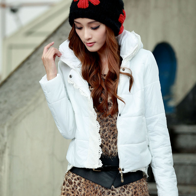 2012 winter women's short jacket small cotton-padded jacket short design autumn and winter thickening wadded jacket outerwear