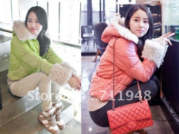 2012 Winter Women's Short style Warm  thick cotton  Parkas coats 2 Colors free shipping
