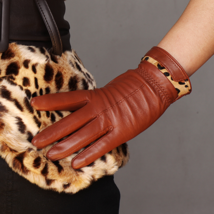2012 winter women's Top sheepskin women's fashion  genuine leather gloves