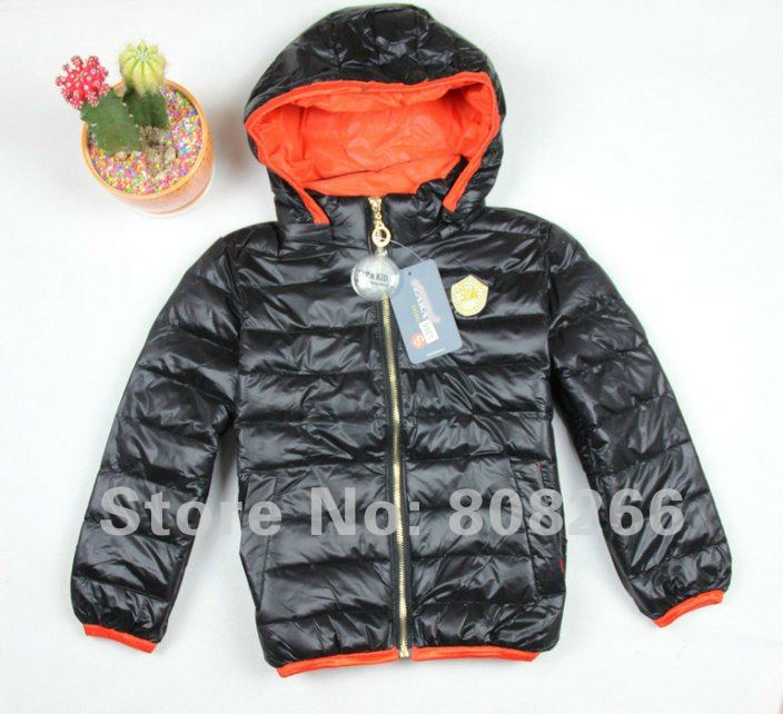 2012 winter ZA top children down jacket best selling girls down coat age 3-9 Y