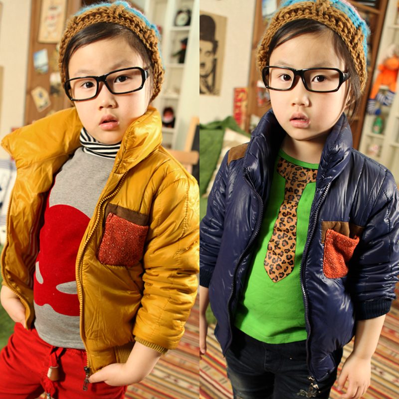 2012 winter zipper child baby girls clothing thickening wadded jacket cotton-padded jacket outerwear z0407