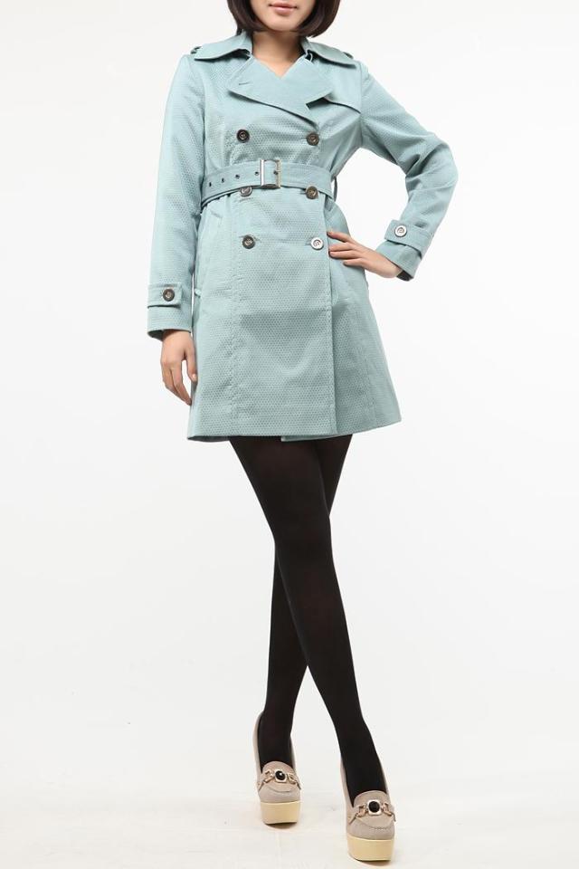 2012 Women epaulette long sleeve length trench outerwear plus size small 5c f139 (WC001)