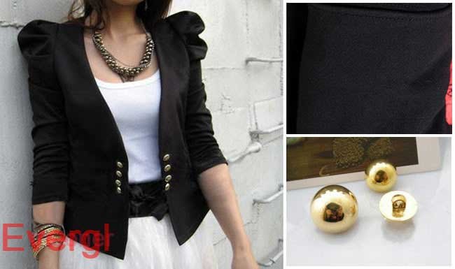 2012 Women New Niforms Tops Shrug Shouler Western Suits Blazer Short Coat Jacket