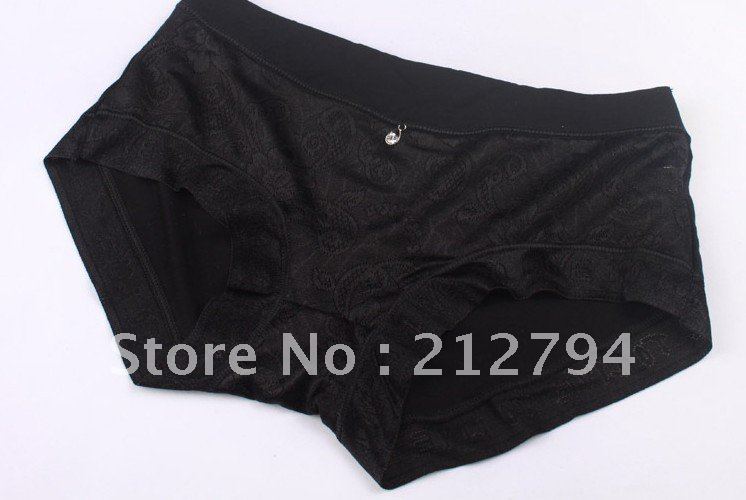 2012 women Noble sexy underwear Hollow out bamboo fiber comfortable briefs