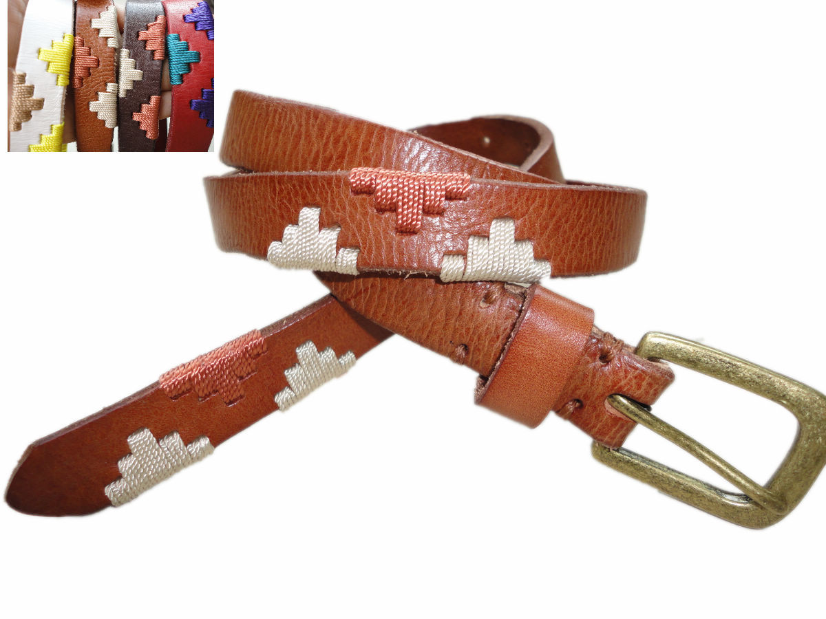 2012 women's all-match genuine leather thin belt handmade multicolour woven thread genuine leather strap