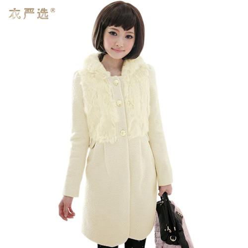 2012 women's autumn and winter medium-long trench 8001 fashion elegant slim outerwear female autumn