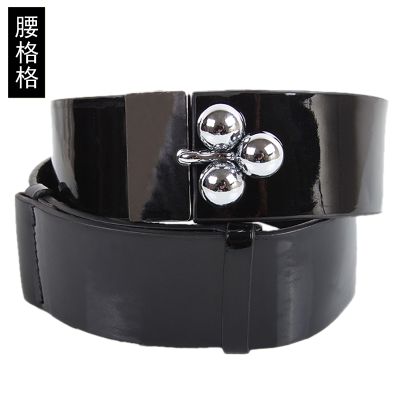 2012 women's belt women's wide cummerbund fashion japanned leather all-match cronyism strap female