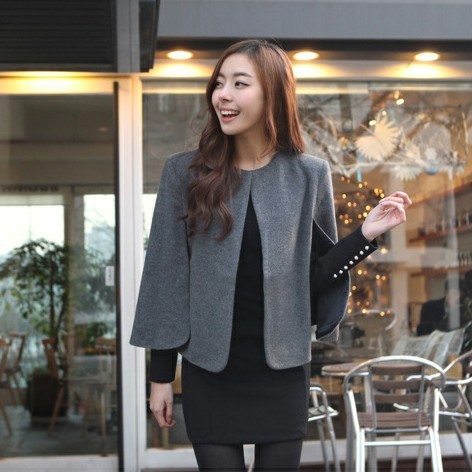 2012 women's cloak outerwear cape coat outerwear cape woolen short jacket waistcoat female