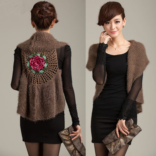 2012 women's coat cutout small cape sweater cardigan short jacket