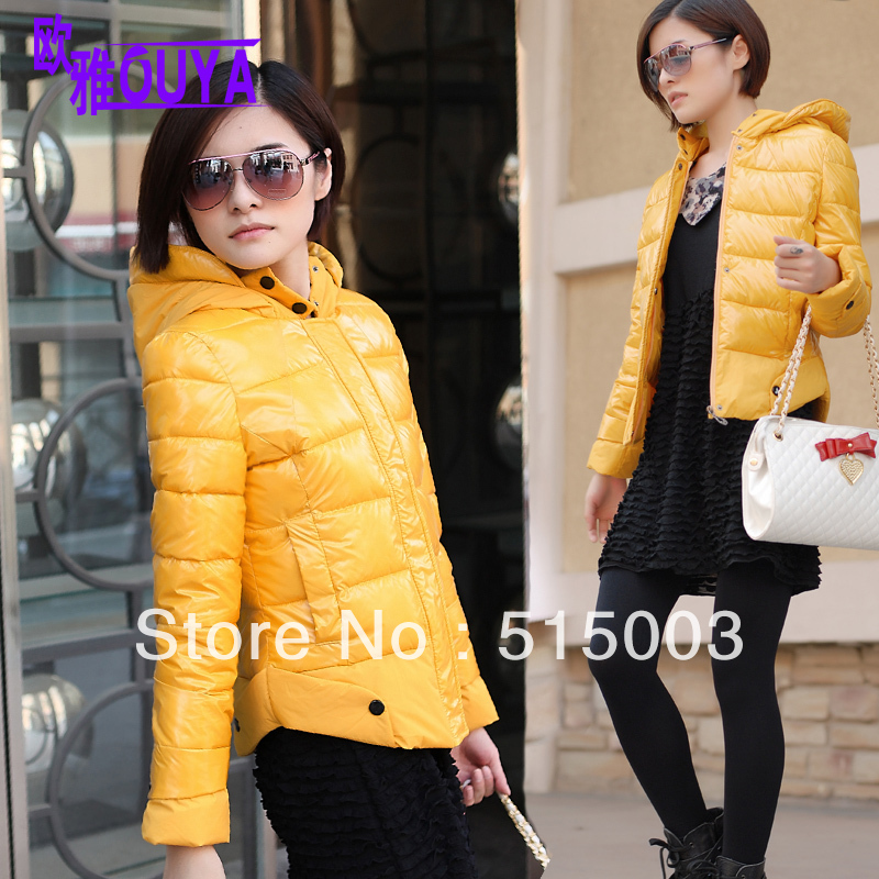 2012 women's down coat winter down coat female outerwear short design