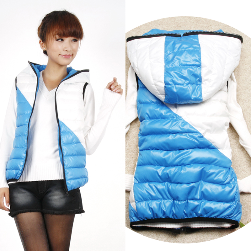 2012 women's down cotton vest female fashion women's vest female