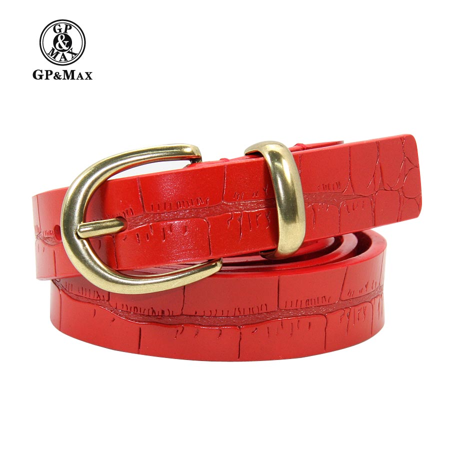 2012 women's fashion strap female genuine leather embossed belt