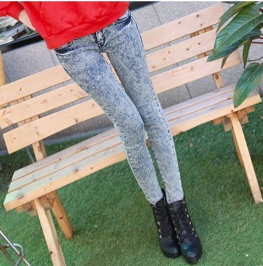 2012 women's female winter new arrival denim pencil pants boot cut jeans denim trousers 924#1,AC00020,Free Shipping