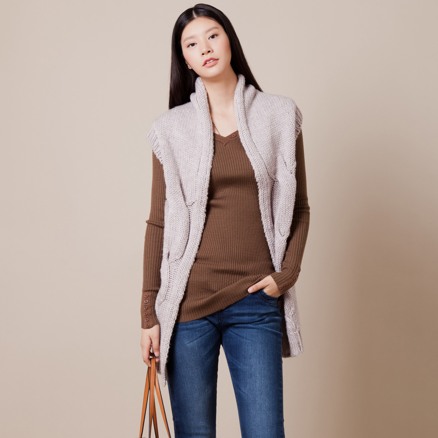 2012 women's fresh wool sleeveless cardigan vest cape female