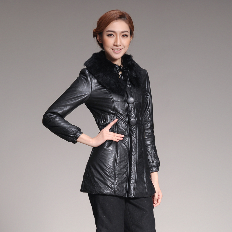 2012 women's leather clothes qb7104