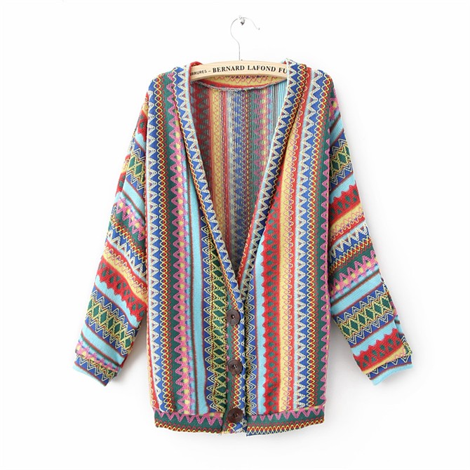2012 women's maya national trend embroidery knitted masklike floral pattern cardigan outerwear