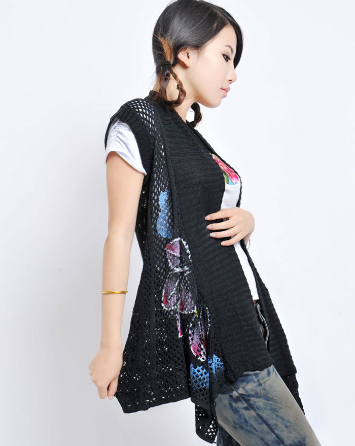 2012 women's plus size air conditioning service sweet hook needle flower sweater cardigan cape