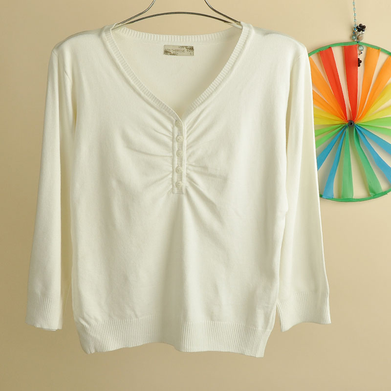 2012 women's rayon sweater basic shirt plus size 0w4m (WC001)