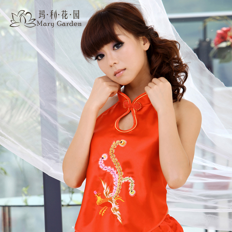 2012 women's red adult sexy apron underwear sleepwear