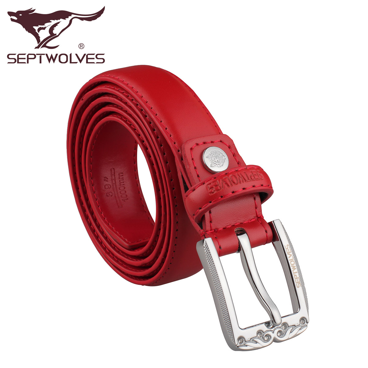 2012 women's SEPTWOLVES strap pin buckle cowhide belt Women genuine leather fashion female 490j