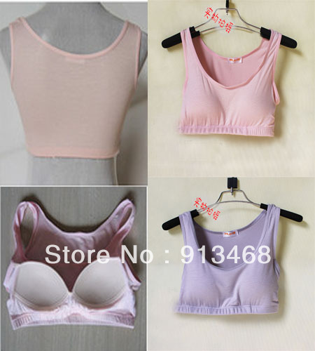 2012 women's short design spaghetti strap vest pad tube top tube top