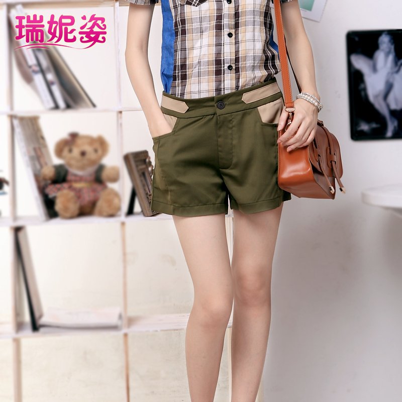 2012 women's shorts female summer casual mid waist shorts trousers