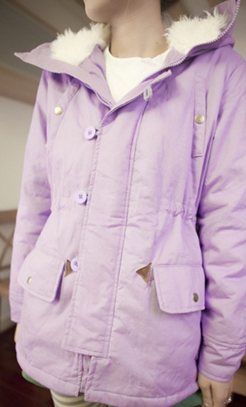 2012 women's slim medium-long wadded jacket cotton-padded jacket trench loose female winter outerwear v31