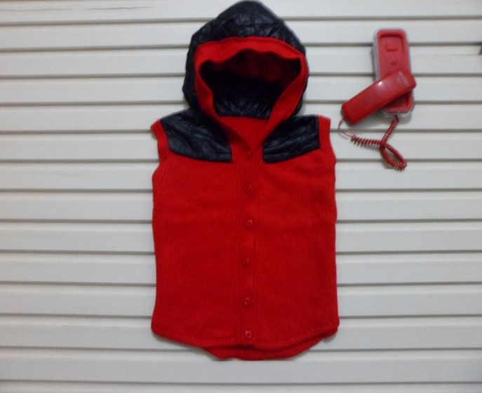 2012 women's sweet all-match with a hood yarn vest vest sweater top