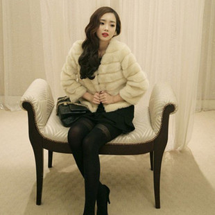 2012 women's  sweet  fur coat  female short  cardigan female outerwear#9083