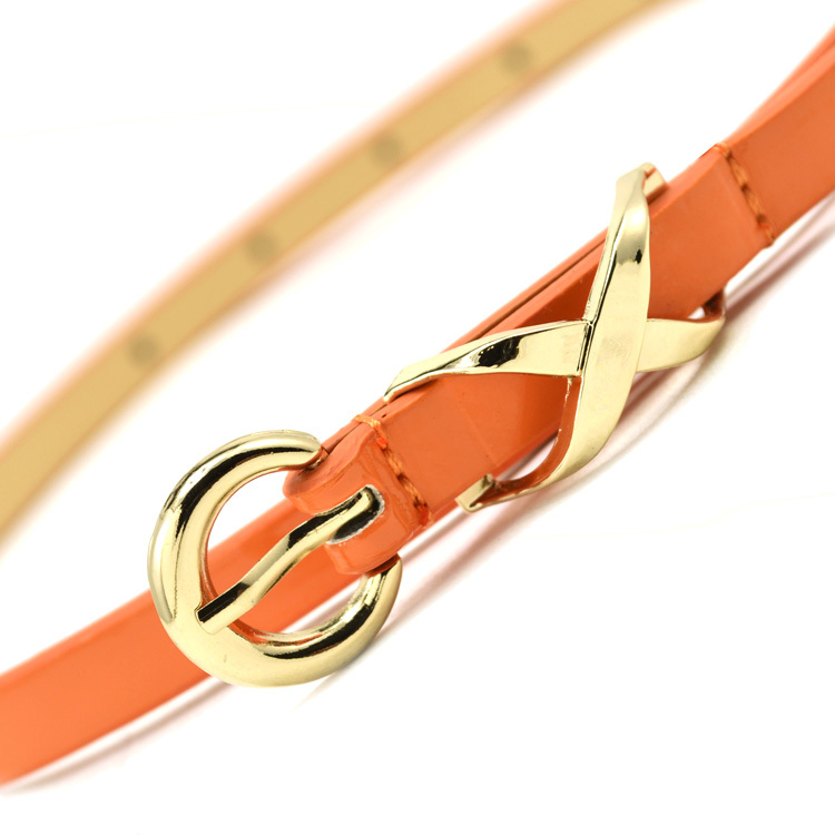 2012 Women's sweet japanned leather strap brief thin belt female belt all-match fashion decoration belt