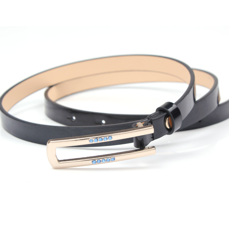 2012 women's thin belt decoration belt female fashion japanned leather strap genuine leather all-match
