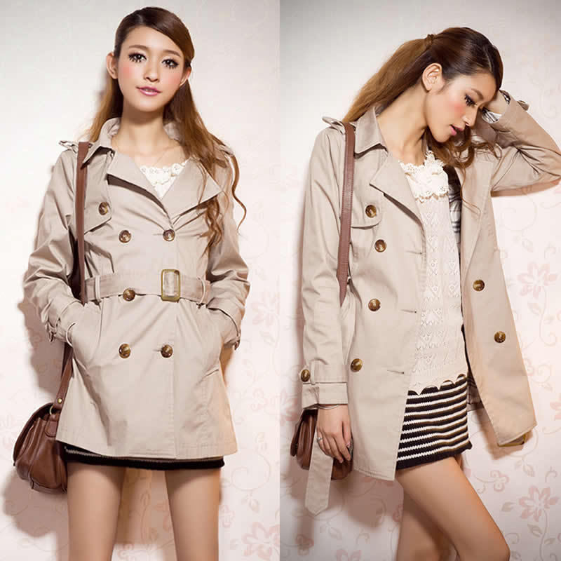 2012 women's trench slim spring and autumn outerwear medium-long casual women's trench