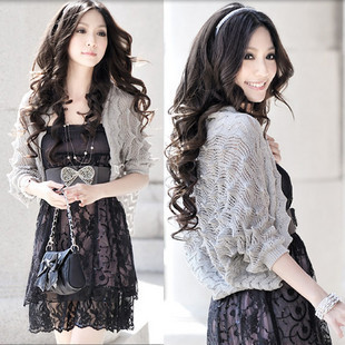 2012 women's waistcoat cutout batwing shirt sweater cape waistcoat outerwear cardigan