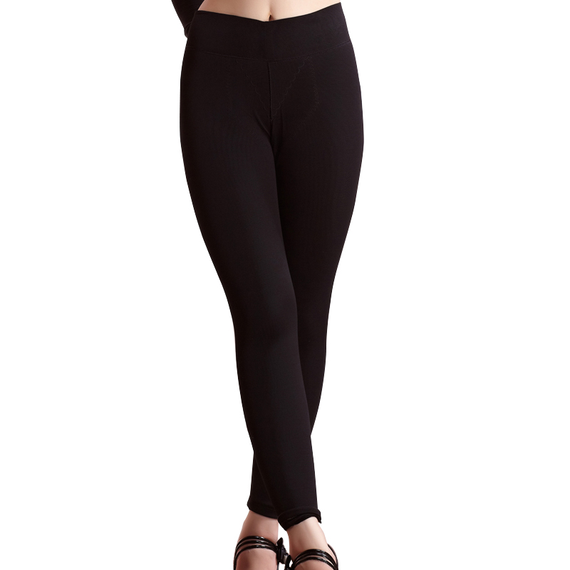 2012 women's warm pants autumn and winter thickening mid waist brief 6308 warm pants